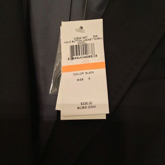 NWT BCBGMaxAzria Black Wool Blazer - Picture 6 of 13